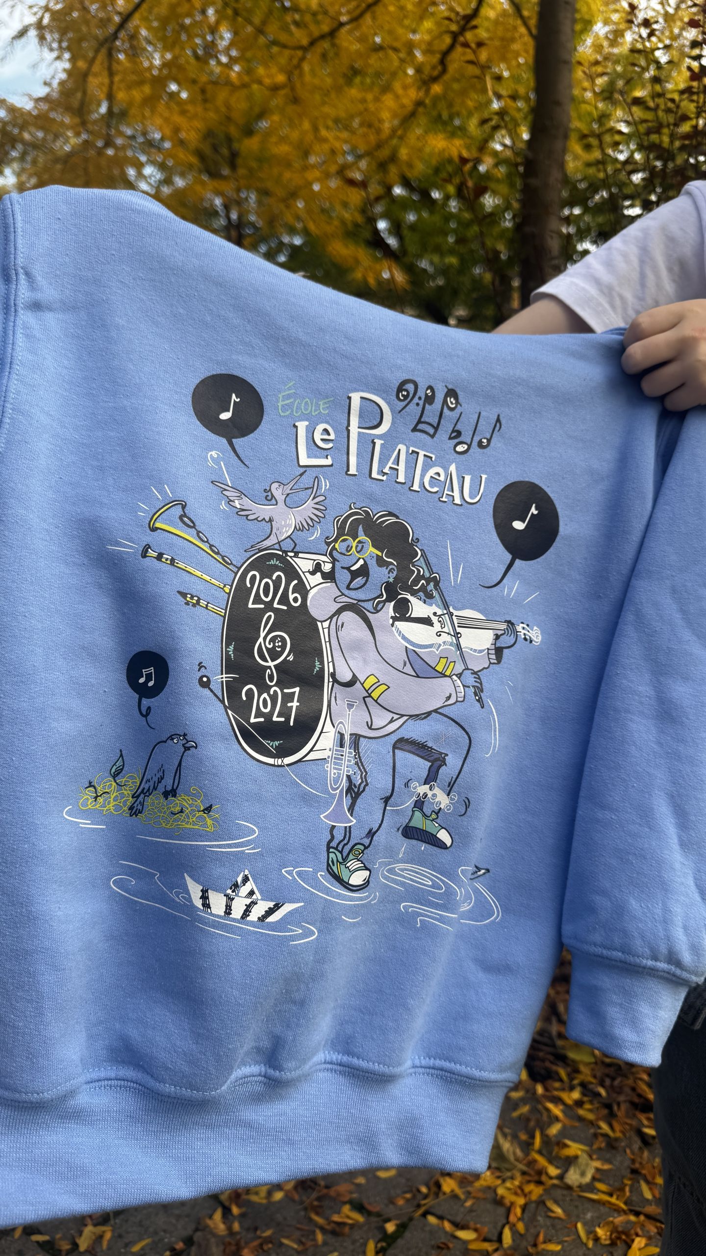 T-shirt imprimé de l'école Le Plateau 2026-2027